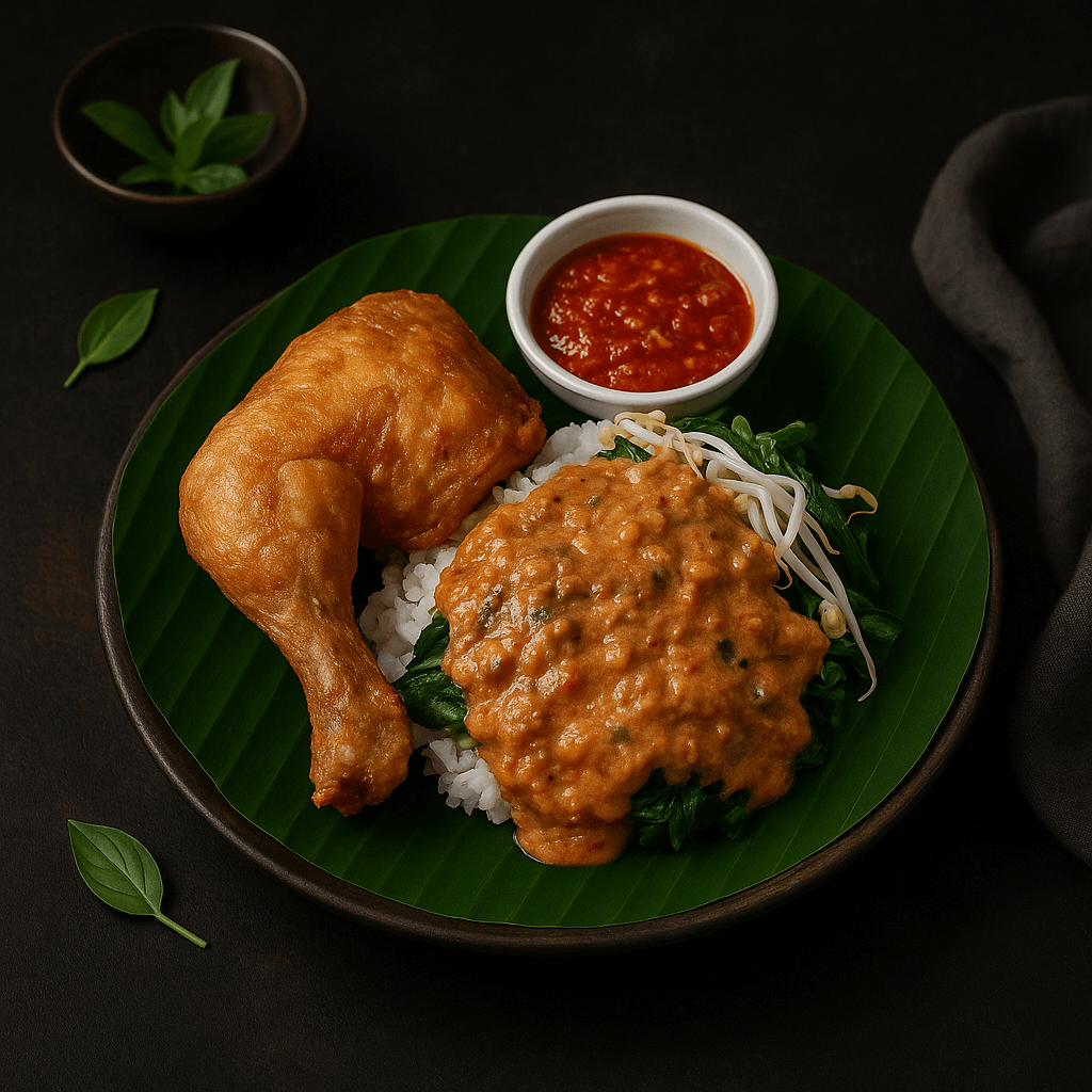 Nasi Pecel + Ayam 