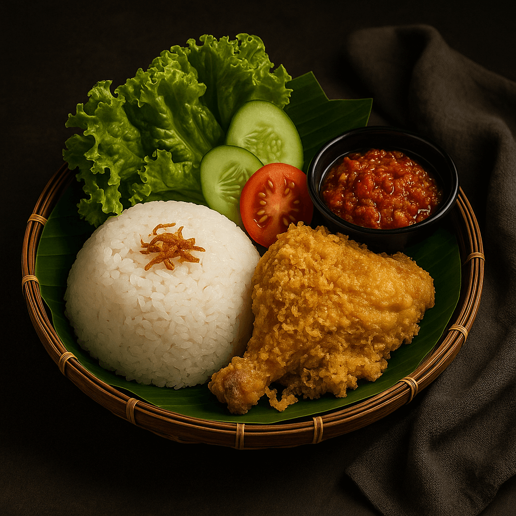Nasi Ayam Kremes 
